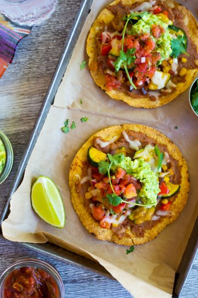 30-Minute Summer Vegetable Tostadas - She Likes Food