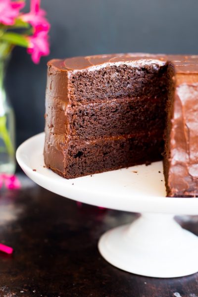 The BEST Gluten Free Chocolate Cake - She Likes Food