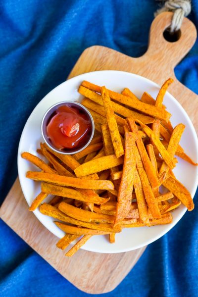 Moroccan Spiced Sweet Potato Fries - She Likes Food