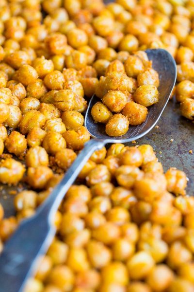 Crispy Roasted Taco Chickpeas - She Likes Food