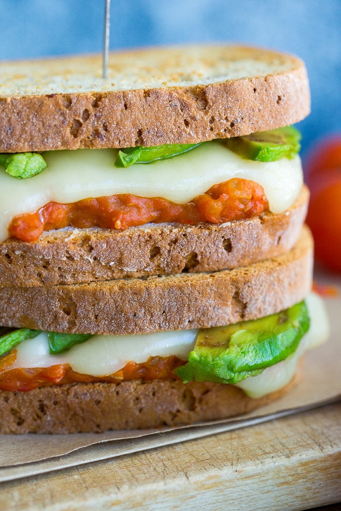 Cherry Tomato Jam & Avocado Grilled Cheese - She Likes Food