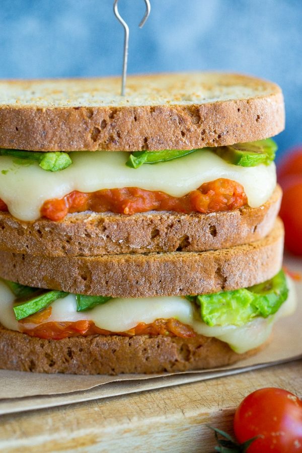 Cherry Tomato Jam & Avocado Grilled Cheese - She Likes Food