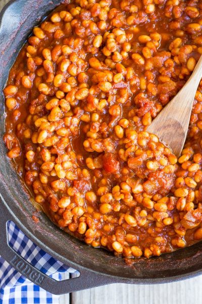 Vegan Stovetop Baked Beans - She Likes Food