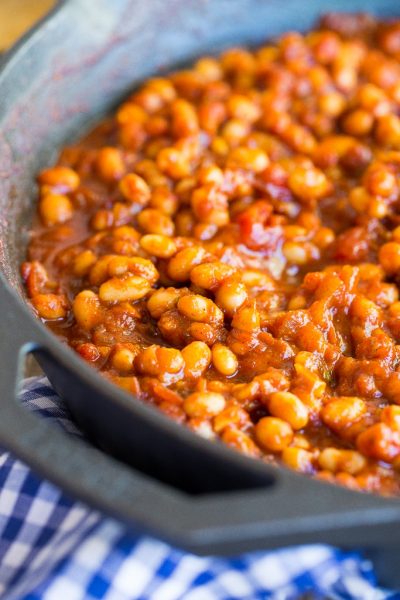 Vegan Stovetop Baked Beans - She Likes Food