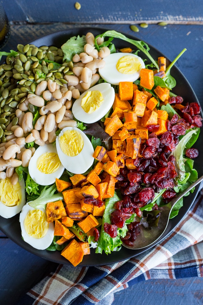 Roasted Veggie Mason Jar Salad