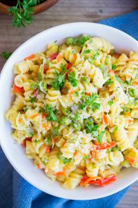 Easy One-Pot Pasta Primavera + Recipe Video - She Likes Food