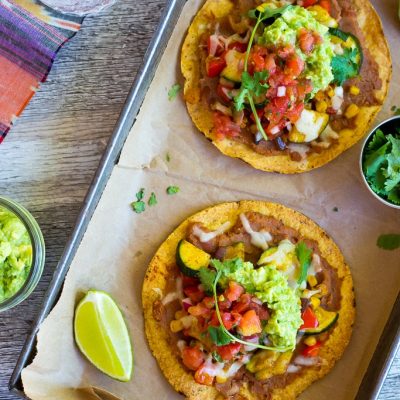 30-Minute Summer Vegetable Tostadas - She Likes Food