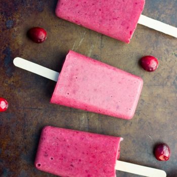 Leftover Cranberry Sauce & Greek Yogurt Popsicles - She Likes Food