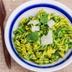 Watercress Pesto Pasta With Peas - She Likes Food