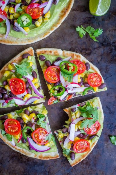 Guacamole Pita Pizzas + Recipe Video - She Likes Food