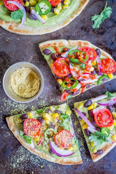 Guacamole Pita Pizzas + Recipe Video - She Likes Food