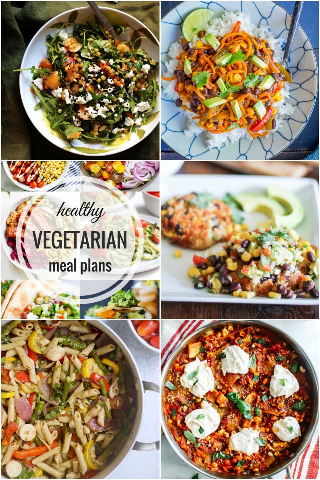 Healthy Vegetarian Meal Plan - Week 56 - She Likes Food