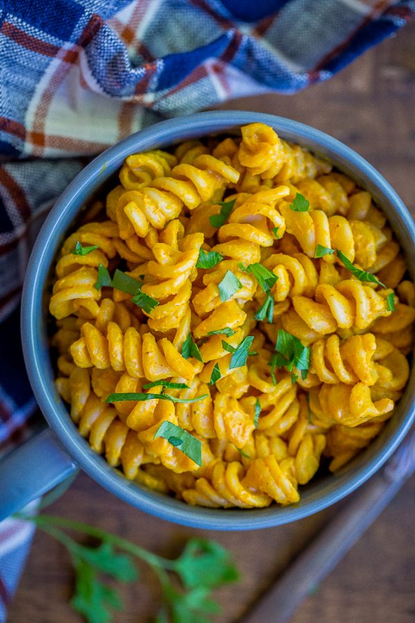 Zesty Pumpkin Mac N' Cheese {Vegan} - She Likes Food