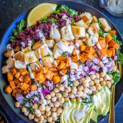 Loaded Kale Caesar Salad - Heathy, Delicious and Vegan
