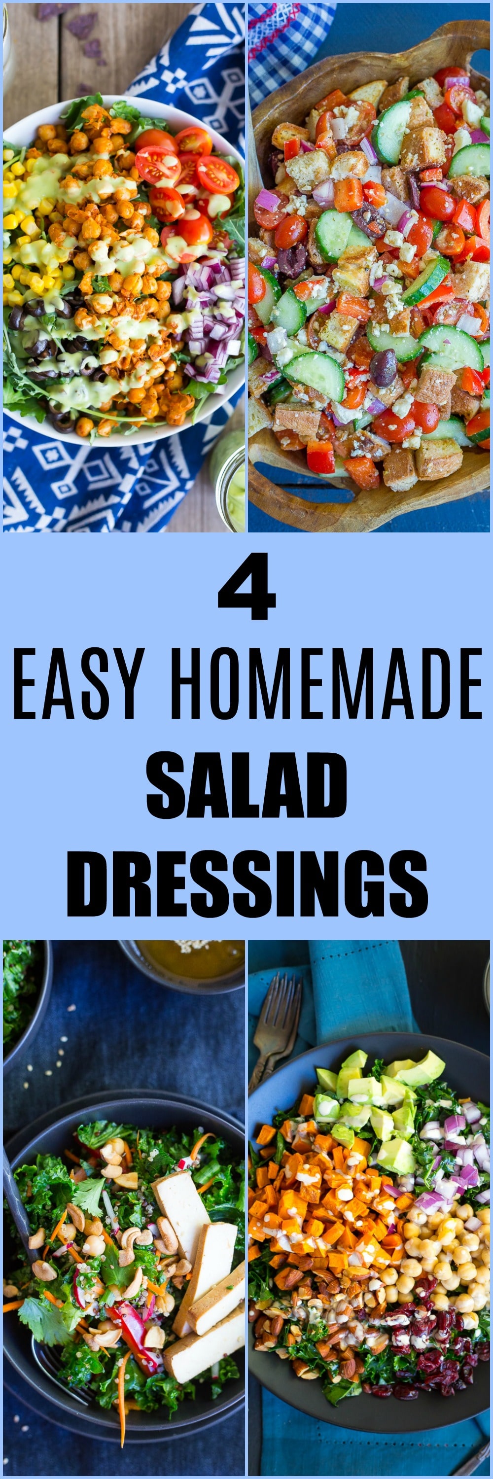 4 Easy Homemade Salad Dressing Recipes - She Likes Food