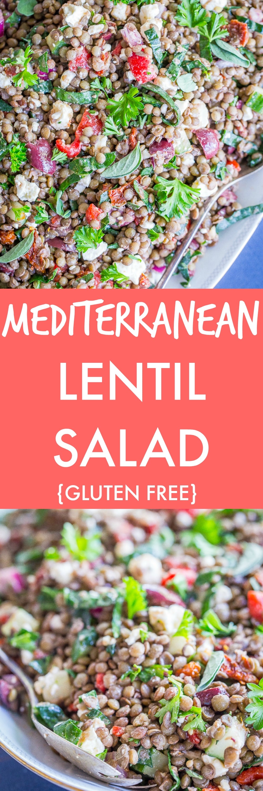 Mediterranean Lentil Salad - She Likes Food