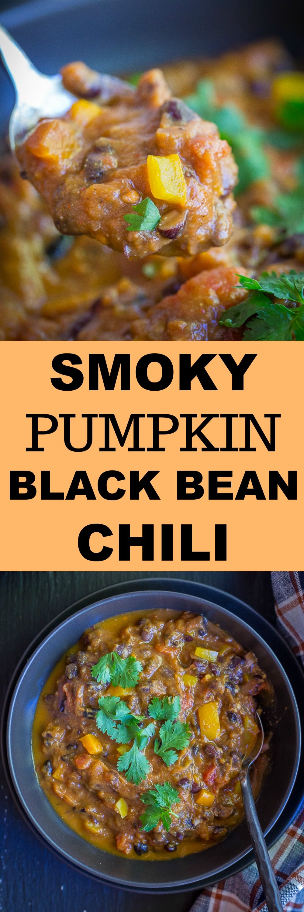 Smoky Pumpkin Black Bean Chili - She Likes Food