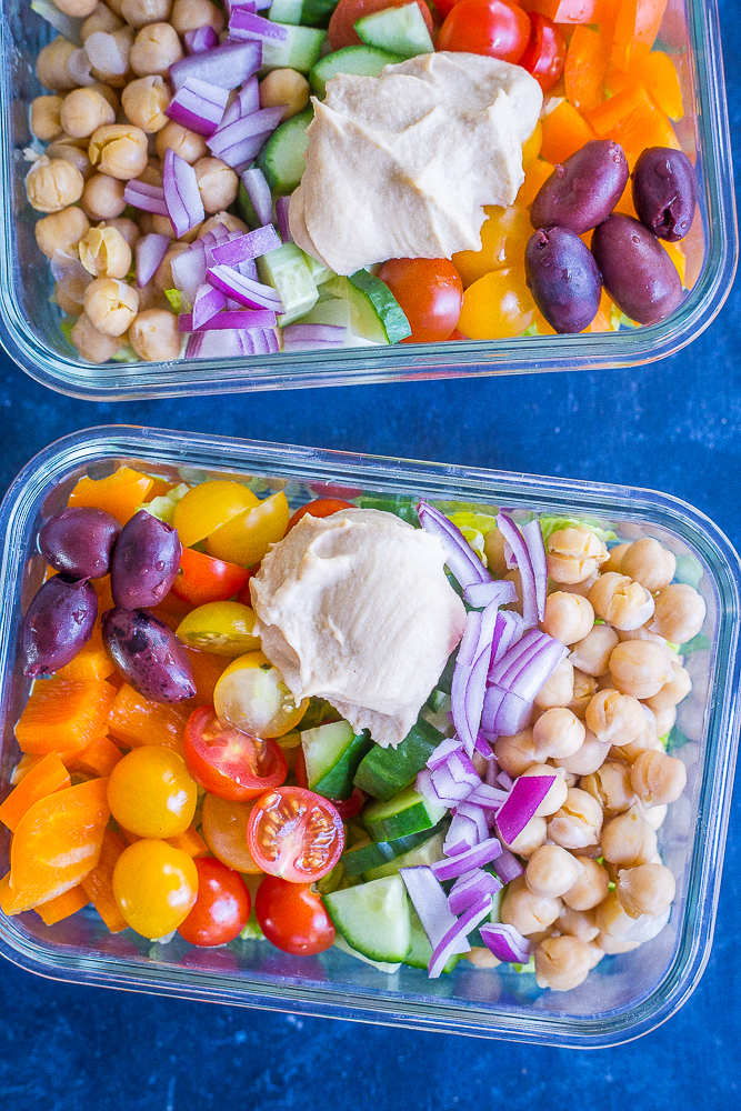 Low Carb Greek Salad Meal Prep Jars