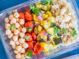 Roasted Summer Vegetable Meal Prep Bowls - She Likes Food