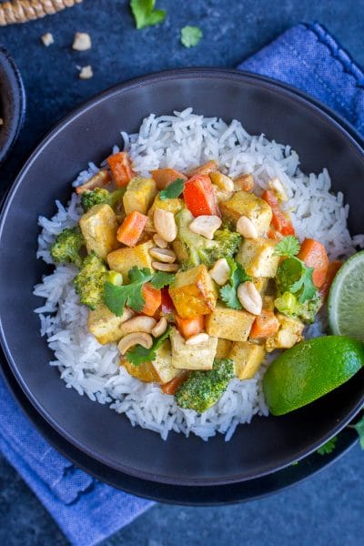 Easy Coconut Curry with Tofu {30 Minutes, One Pan} - She Likes Food