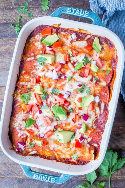 The Best Vegetarian Enchiladas - She Likes Food