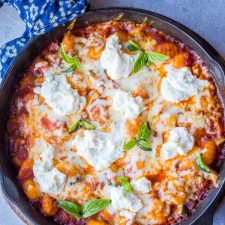 30 Minute Gnocchi Lasagna Bake [One Pan] - She Likes Food