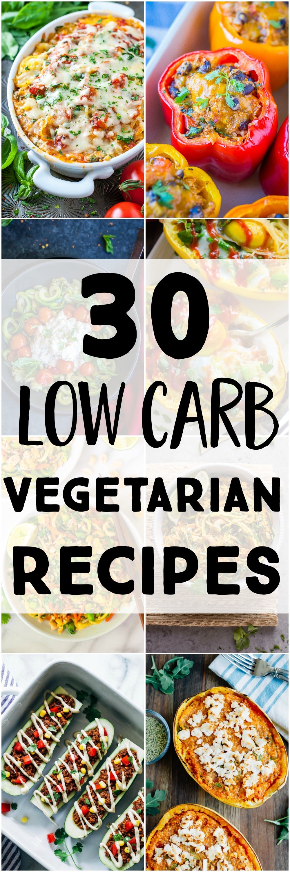 30 Delicous Low Carb Vegetarian Recipes - She Likes Food