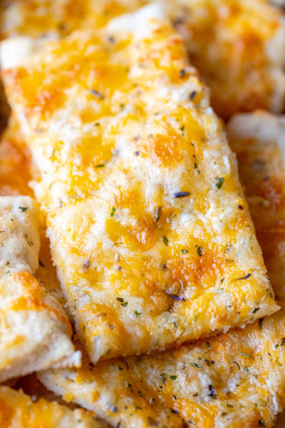 The Easiest Garlic Cheese Bread - She Likes Food