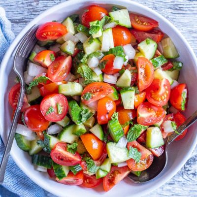Cucumber Tomato Salad - She Likes Food