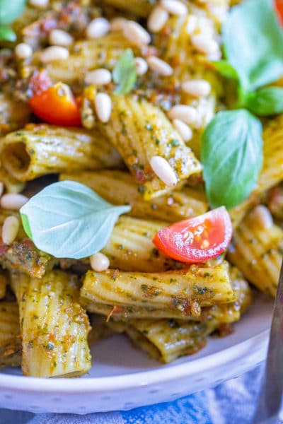 Sun-Dried Tomato Pesto Pasta - She Likes Food