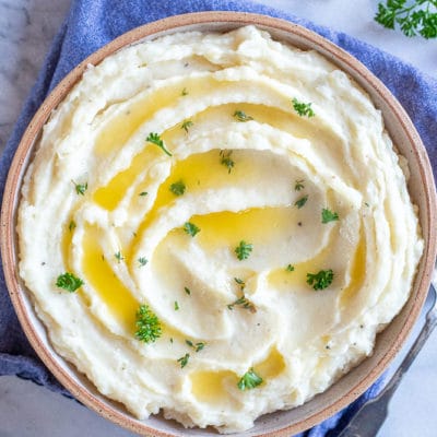 Creamy Vegan Mashed Potatoes - She Likes Food