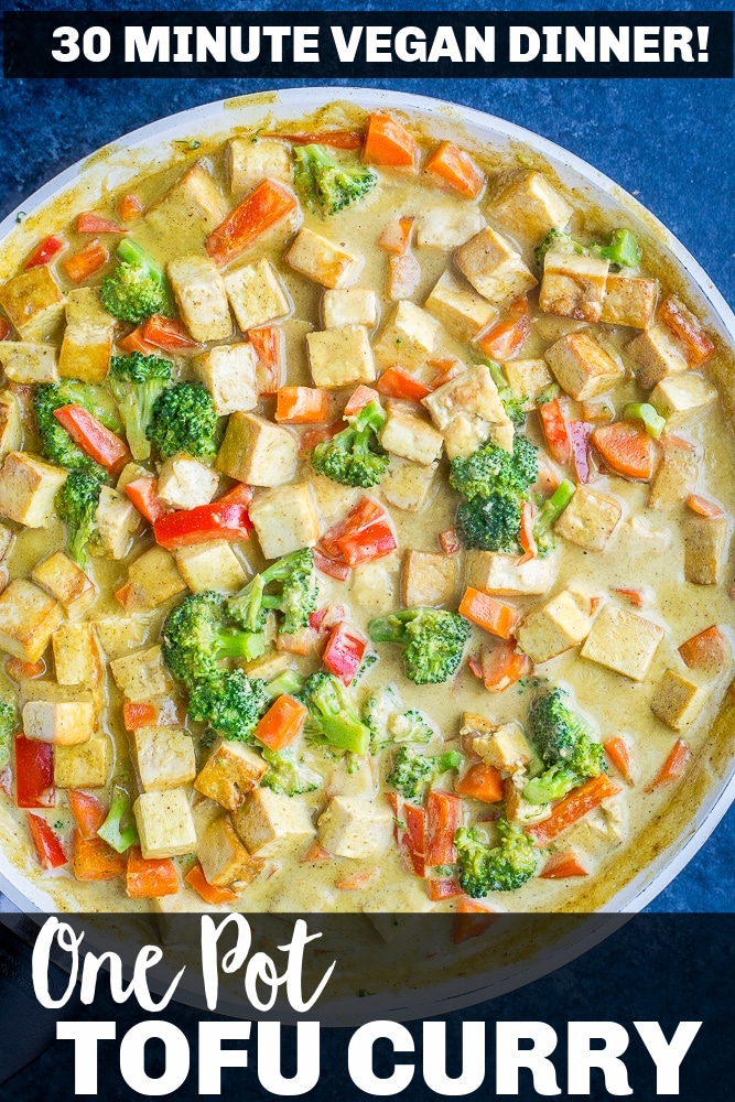 Easy Coconut Curry with Tofu {30 Minutes, One Pan} - She Likes Food