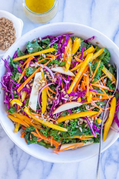 Sunshine Kale Salad - She Likes Food