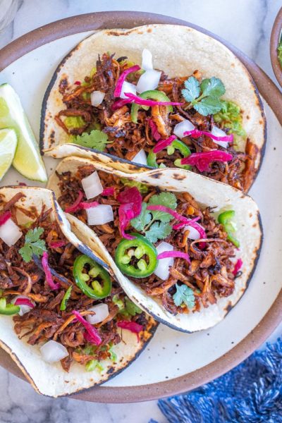 Vegan Carnitas with Mushrooms - She Likes Food