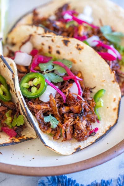 Vegan Carnitas with Mushrooms - She Likes Food