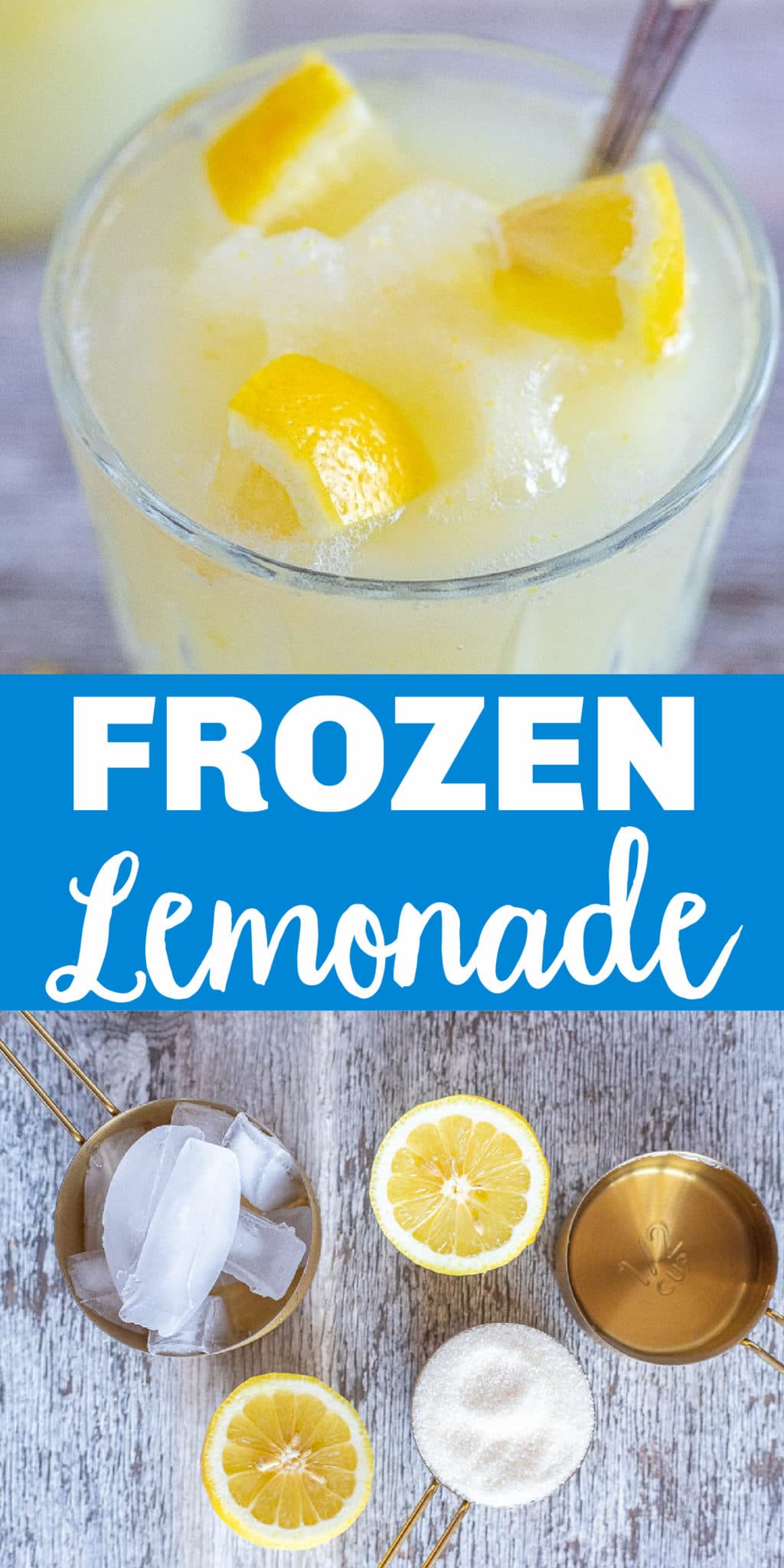 Easy Frozen Lemonade - She Likes Food