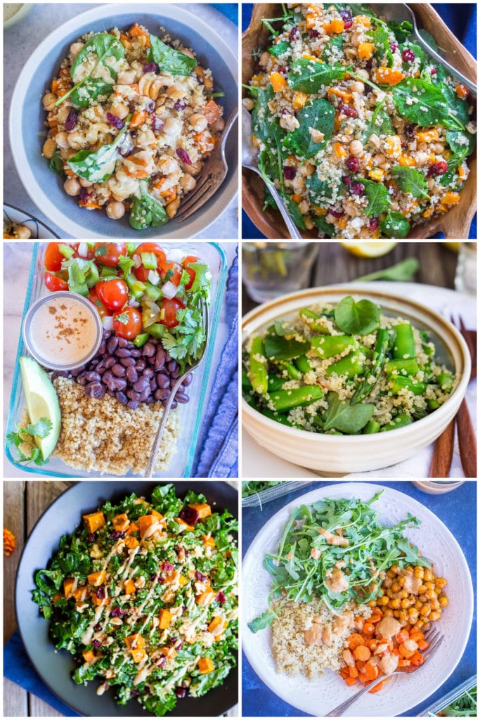 Quinoa Salad with Broccoli and Chickpeas - She Likes Food