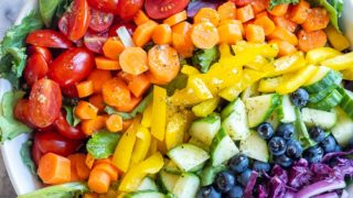 Rainbow Veggie Salad - She Likes Food