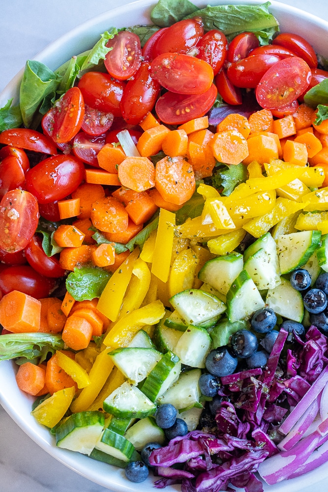 Colourful salad bowl