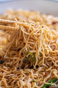 Easy Scallion Soy Noodles - She Likes Food