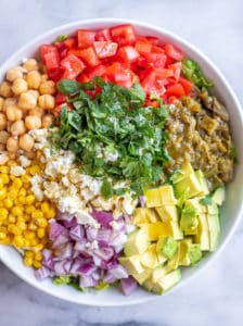 New Mexican Inspired Chopped Salad with Green Chile - She Likes Food