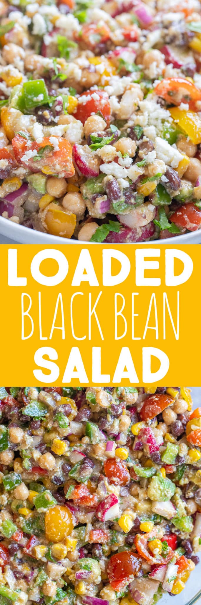 Loaded Black Bean Salad - She Likes Food