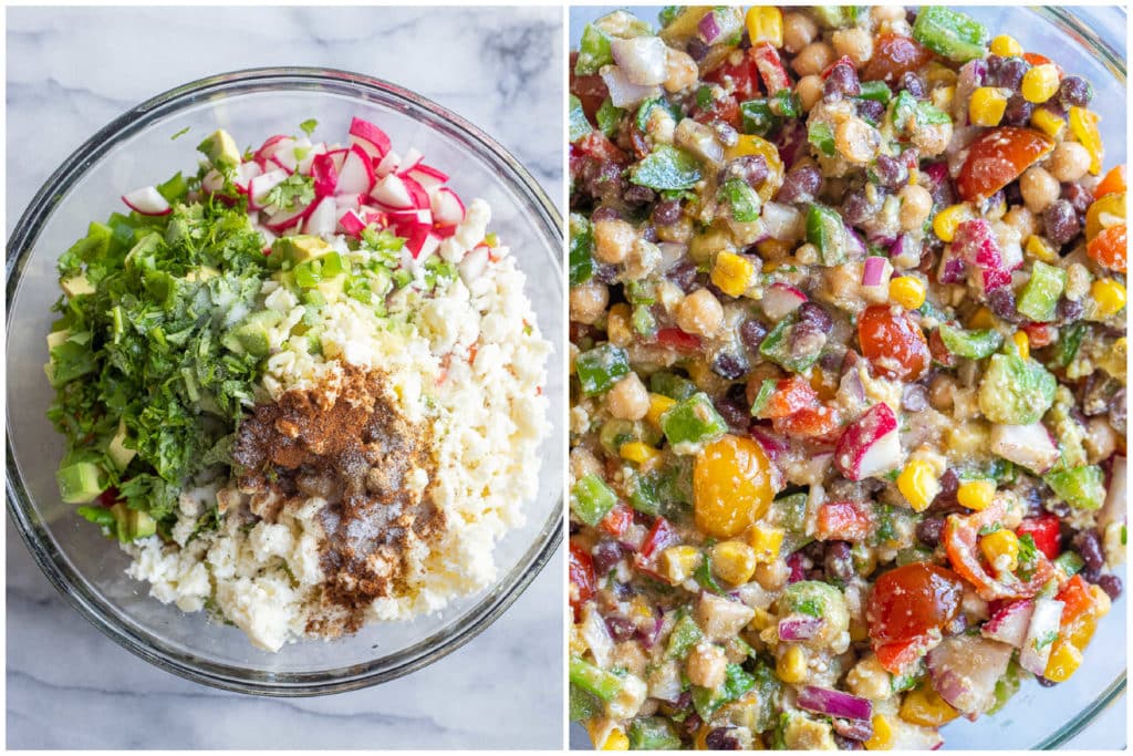 Loaded Black Bean Salad - She Likes Food