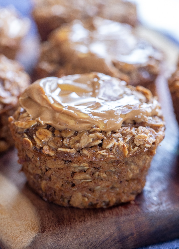 Peanut Butter and Honey Oatmeal Muffins - She Likes Food