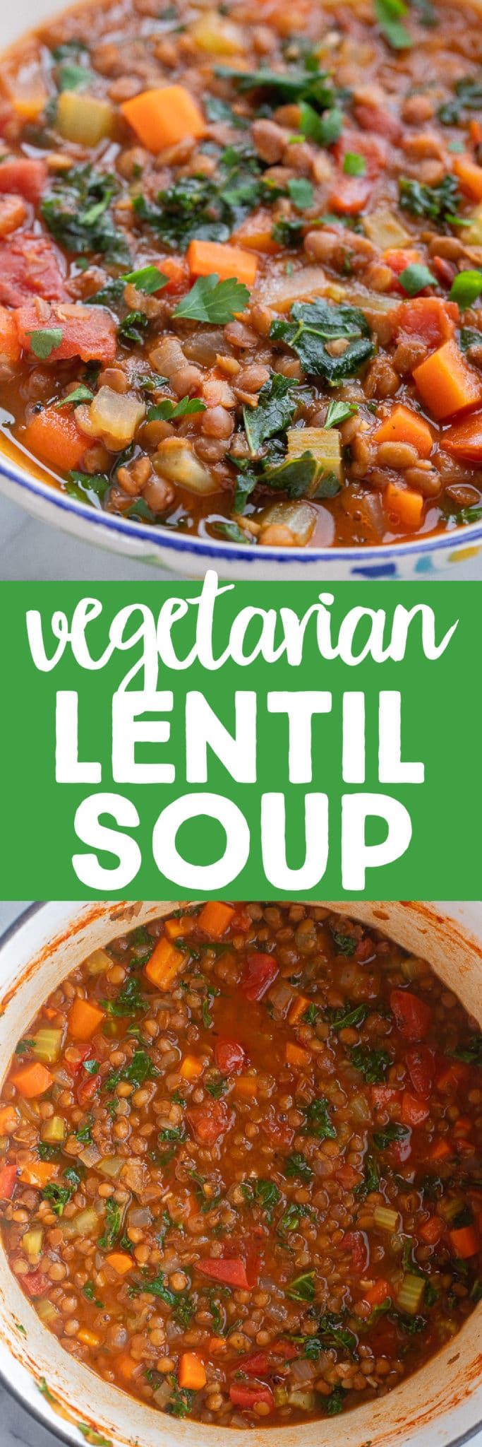 Quick and Easy Vegetarian Lentil Soup - She Likes Food