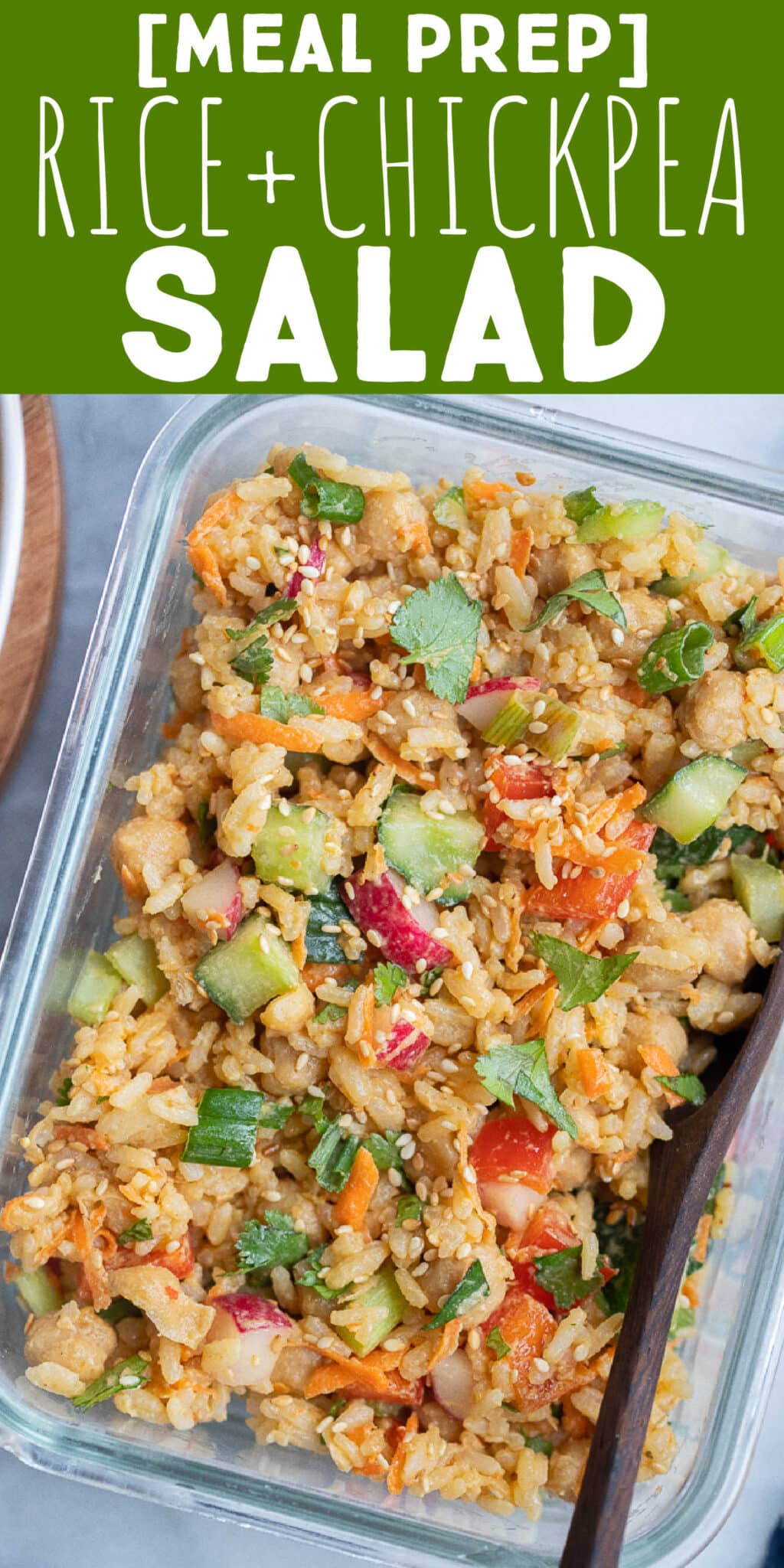 Rice and Chickpea Salad with Peanut Sauce - She Likes Food