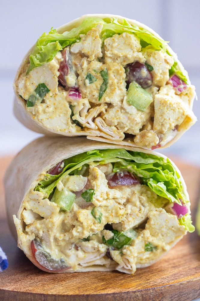 Vegan Curried Tofu Wraps – She Likes Meals