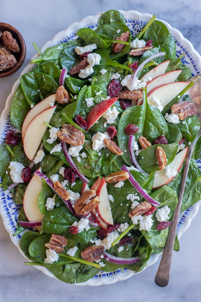 Simple Spinach Salad – She Likes Meals