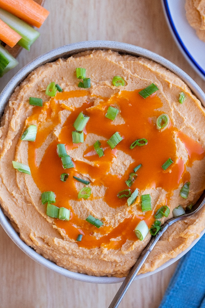 Creamy Buffalo Hummus Dip – She Likes Meals